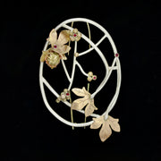 Ivy Silver & Gold Dormouse Brooch